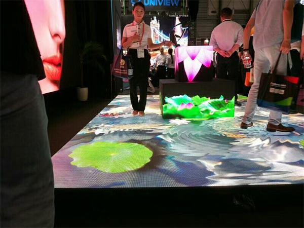 Hangzhou interactive floor tile LED display success case GP6.25